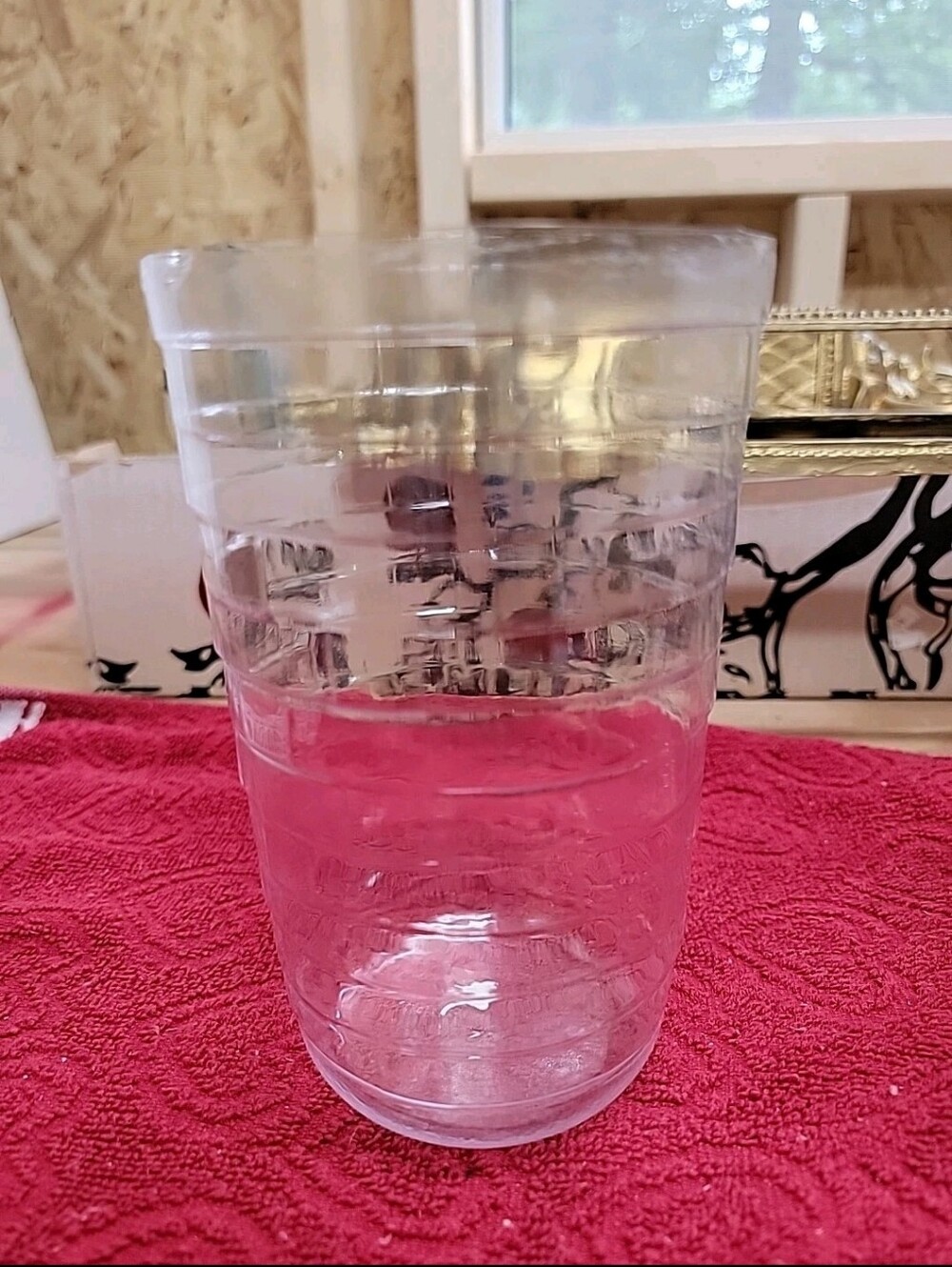 TWO Vintage Longaberger Clear 6.5" Tall Plastic Insert For Basket